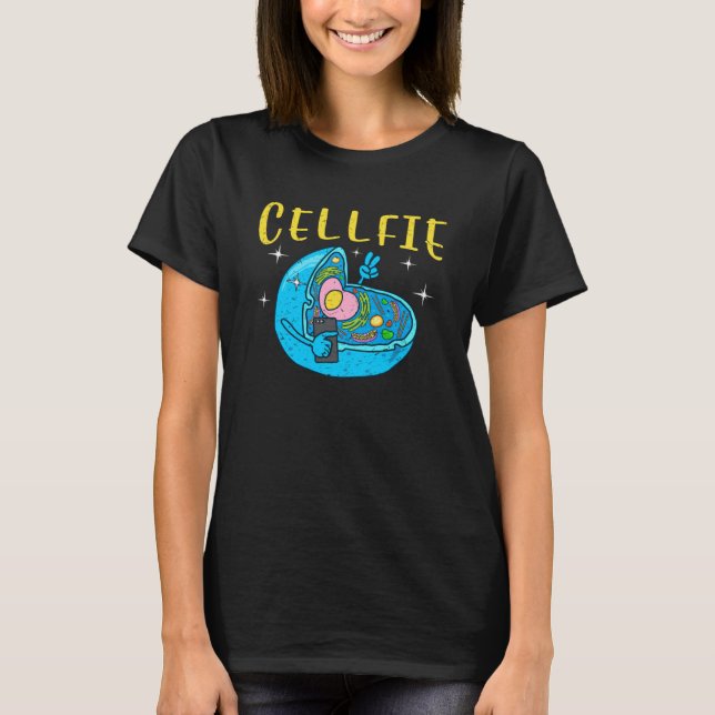 Camiseta Science Nerd Cellfie  Earth Taking Selfie Scientis (Frente)