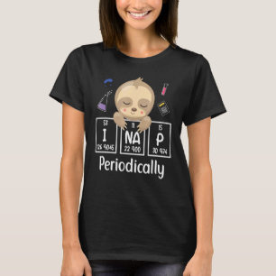 Camiseta Science Sloth I Nap Periodicamente Chemistry Bioch