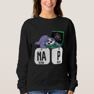 Camiseta Science Sloth I Nap Periodicamente Chemistry Bioch
