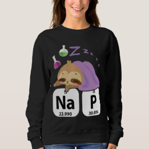 Camiseta Science Sloth I Nap Periodicamente Chemistry Bioch