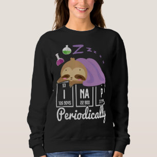 Camiseta Science Sloth I Nap Periodicamente Chemistry Bioch