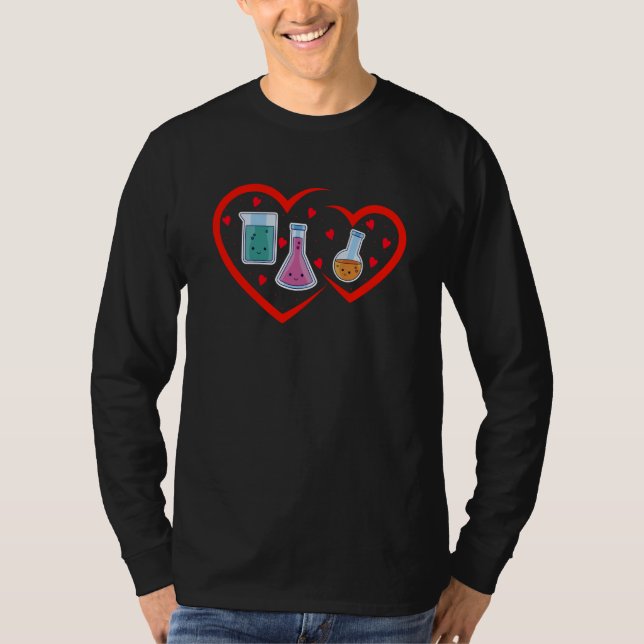 Camiseta Science Valentines Day Cute Chemistry Nerd Chemist (Frente)
