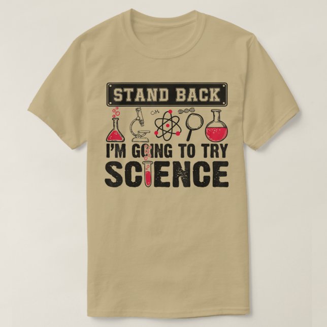 Camiseta ScienceFor Scientists & Advanced Chemists1803 (Frente do Design)