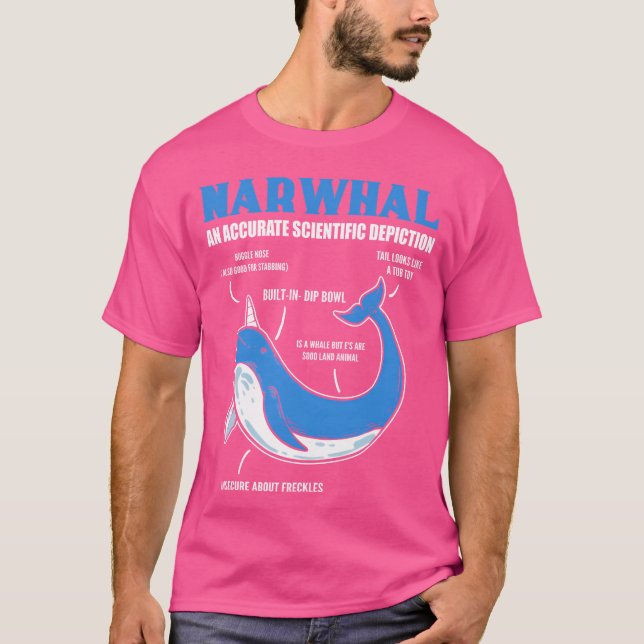 Camiseta Scientific Depiction Marine Biologist Gift girl (Frente)