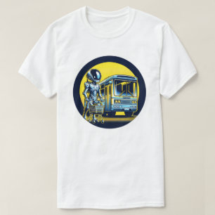 Camiseta SciFi no dia a dia - Alienígena engraçada e Design