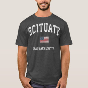 Camiseta Scituate Massachusetts MÃE Vintage - Bandeira Amer