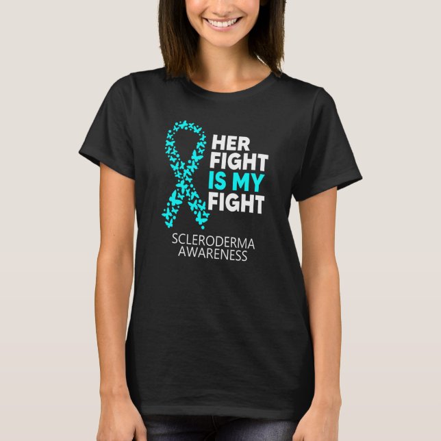 Camiseta Scleroderma Consciência Sua Luta É Minha Luta Cont (Frente)
