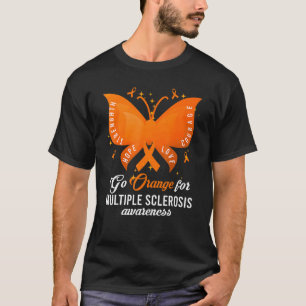 Camiseta Sclerose Múltipla Laranja Sensibilização Sra. Butt