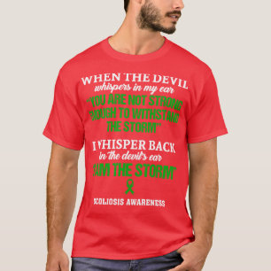 Camiseta Scoliose Consciência Eu Sou A Tempestade Nesta Fam