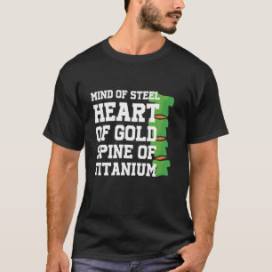 Camiseta Scoliose Mente De Arco De Aço De Dourada Espinha D