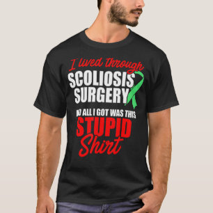 Camiseta Scoliose Sensibilização Cirurgia Scoliotic Warriv