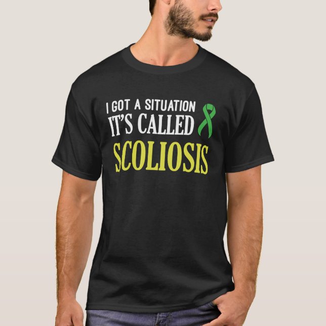 Camiseta Scoliose Sensibilização Situação Guerreiro Scoliót (Frente)
