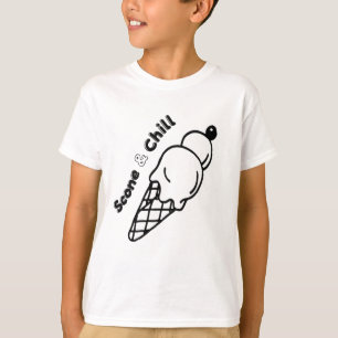 Camiseta Scone & Chill - Design de Víblias de Verão Reprodu