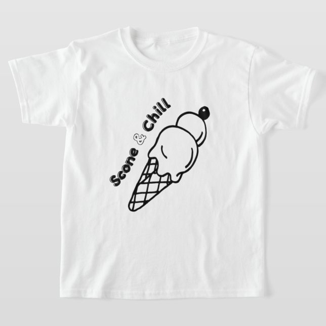 Camiseta Scone & Chill - Design de Víblias de Verão Reprodu (Postura )