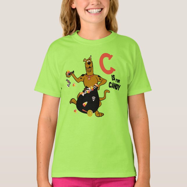 Camiseta Scooby-Doo | C é destinado ao doce (Frente)