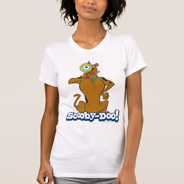 Camiseta Scooby Doo Com Vidro De Ampliação (Frente)