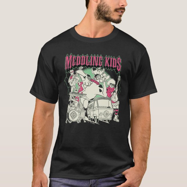 Camiseta Scooby-Doo e Gang Meddling Kids Punk Banda (Frente)