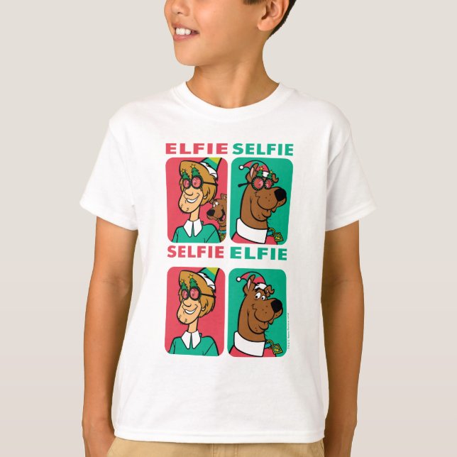 Camiseta Scooby-Doo e Shaggy "Elfie Selfie" (Frente)
