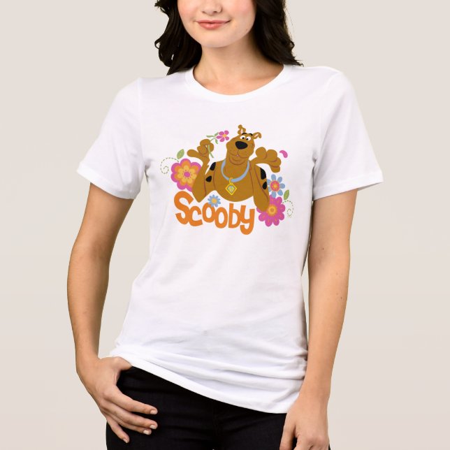 Camiseta Scooby-Doo Em Flores (Frente)