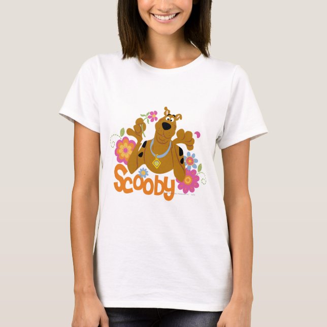 Camiseta Scooby-Doo Em Flores (Frente)