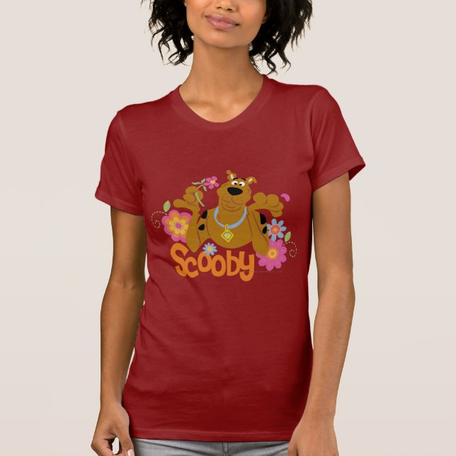 Camiseta Scooby-Doo Em Flores (Frente)