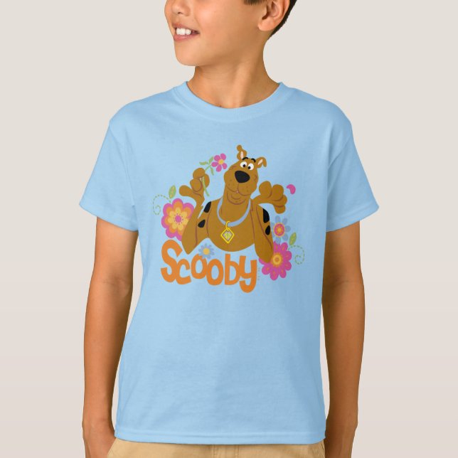 Camiseta Scooby-Doo Em Flores (Frente)