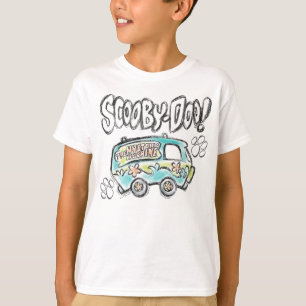Camiseta Scooby-Doo Esboço da Máquina Misteriosa