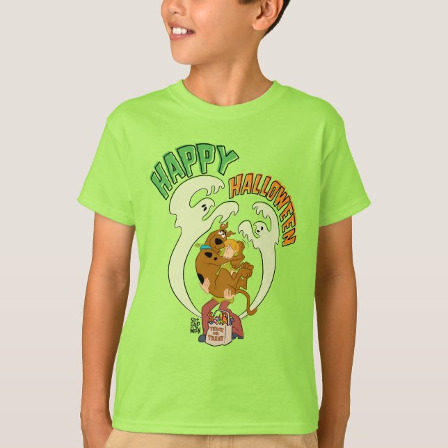 Camiseta Scooby-Doo | Feliz Dia das Bruxas (Frente)