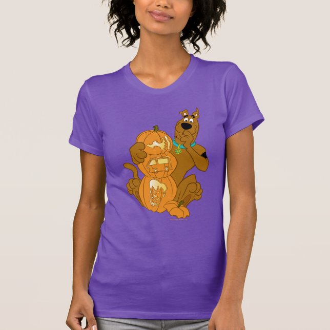 Camiseta Scooby-Doo | Halloween Jack-O-Lanterna (Frente)