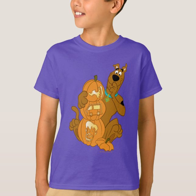 Camiseta Scooby-Doo| Halloween Jack-O-Lanterna (Frente)
