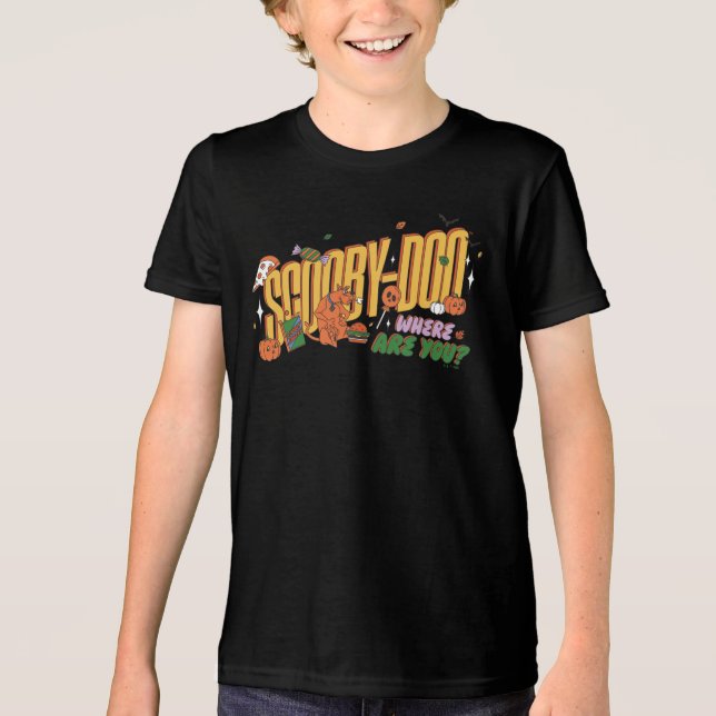 Camiseta Scooby-Doo Halloween Snack Logo (Frente)