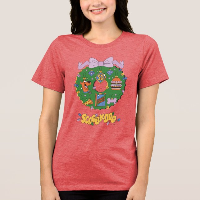 Camiseta Scooby-Doo Holiday Snack Wreath Graphic (Frente)