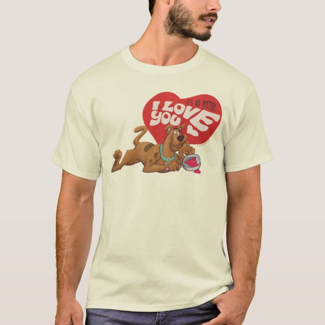 Camiseta Scooby-Doo - Não é mistério... eu te amo (Frente)