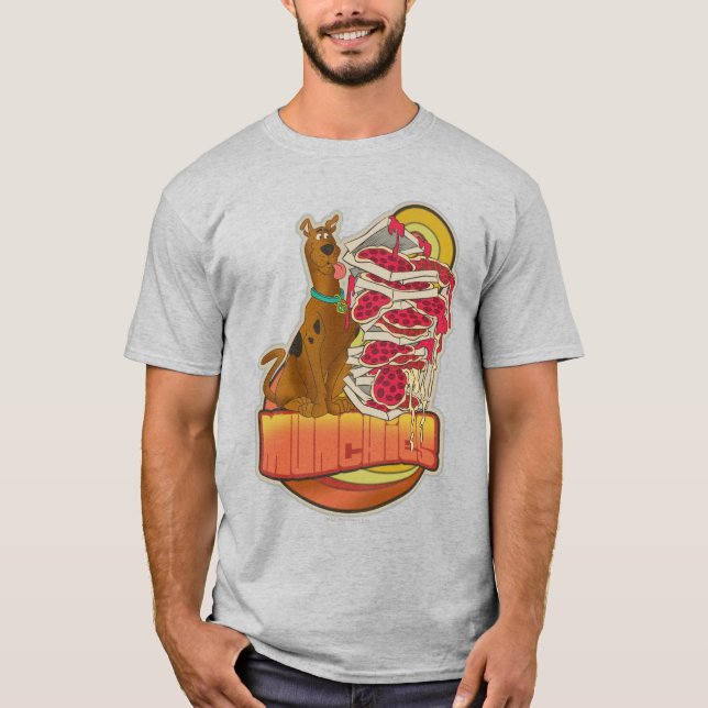 Camiseta Scooby-Doo | Pilha de pizza "Munchies" (Frente)