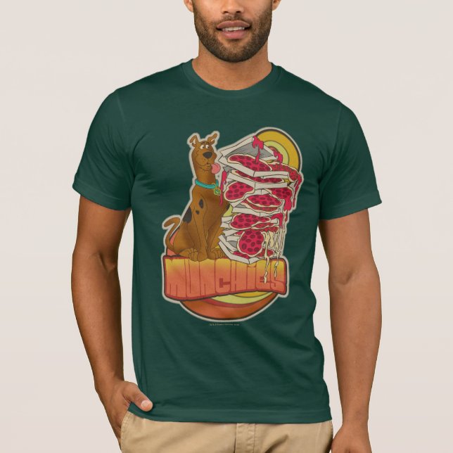Camiseta Scooby-Doo | Pilha de pizza "Munchies" (Frente)