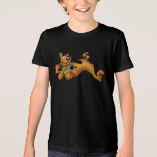 Camiseta Scooby-Doo que encontra-se para baixo