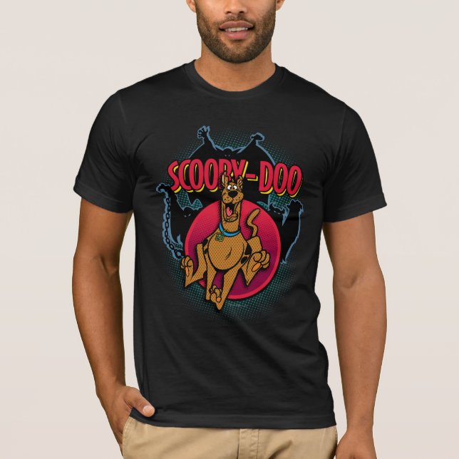 Camiseta Scooby-Doo que funciona dos fantasmas gráficos (Frente)