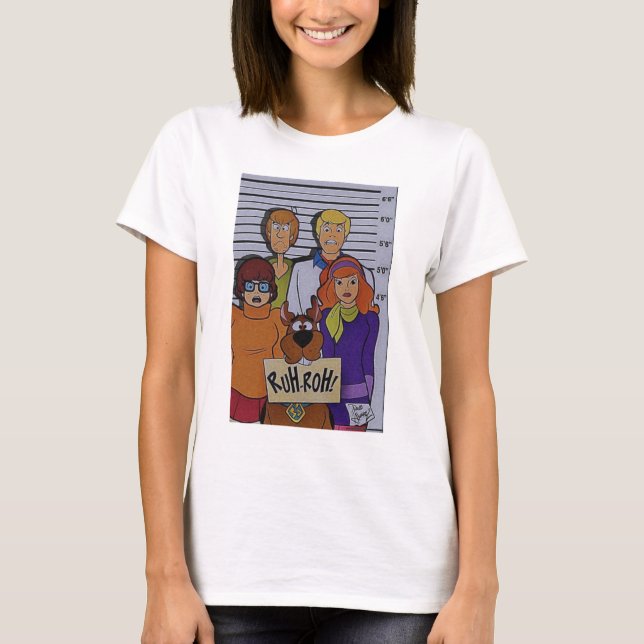 Camiseta Scooby doo shirts para os vídeos de outubro (Frente)