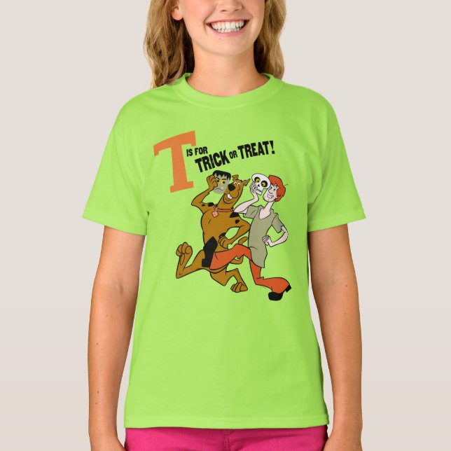 Camiseta Scooby-Doo | T é para Trick ou Tratat (Frente)
