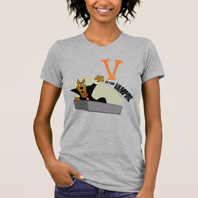 Camiseta Scooby-Doo | V é para Vampiro (Frente)