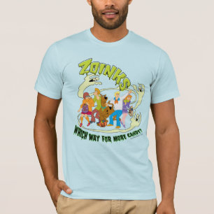 Camiseta Scooby-Doo Zoinks Qual o caminho para mais doces?