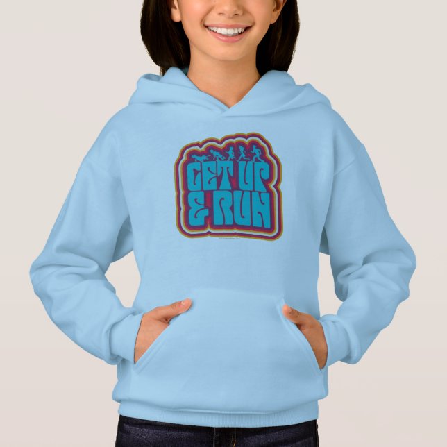 Camiseta Scooby e o gráfico "Get Up & Run" da gangue (Frente)