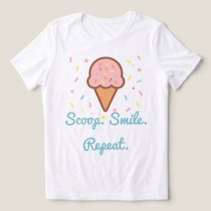 Camiseta Scoop. Sorria. Repita. - Cone de Sorvete