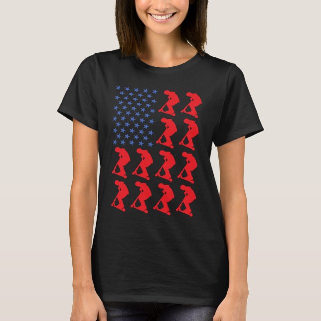Camiseta Scooter Bandeira Esporte EUA  2 (Frente)