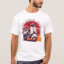 Camiseta Scooter Clássico Velho Mas Ouro