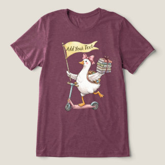 Camiseta Scooter de Ganso Bobo Personalizável de Volta às A