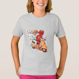Camiseta Scooter Love – Devil & Angel Kids