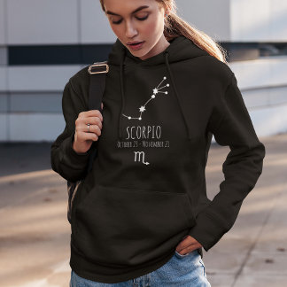 Camiseta Scorpio | Hoodie (constelação) Zodiaca personaliza