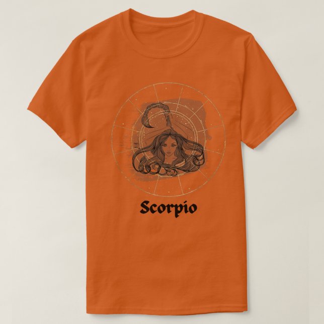 Camiseta Scorpio Horoscope Design (Frente do Design)