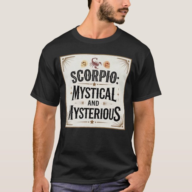 Camiseta Scorpio Mystical e Misterioso (Frente)
